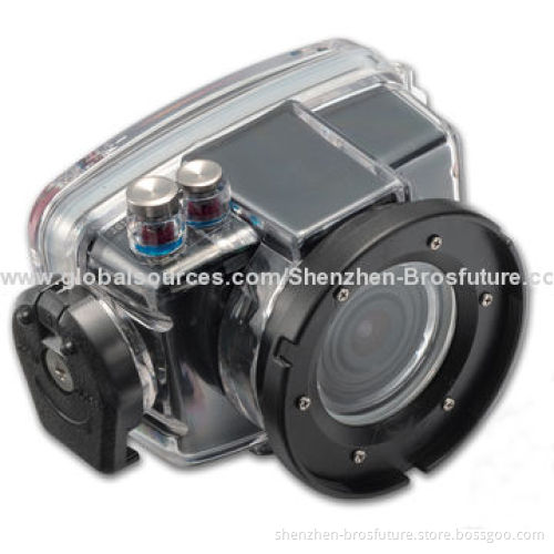 1,080P Full HD Waterproof 80m 2.0-inch TFT Display Wearable Camera, 12/8/5/3MP Image